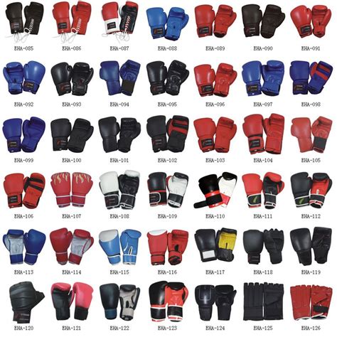 types of boxing gloves